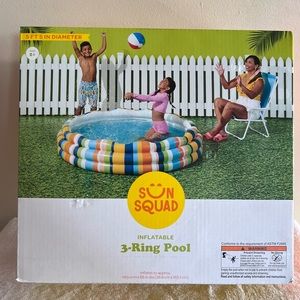 Sun Squad 3-Ring inflatable kids pool